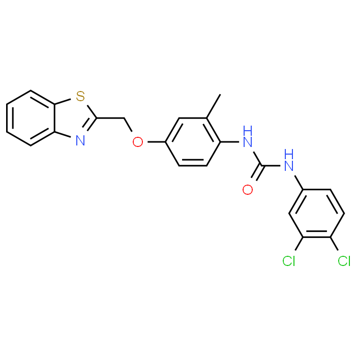 1-(4-(Benzo[d]thiazol-2-ylmethoxy)-2-methylphenyl)-3-(3,4-dichlorophenyl)urea