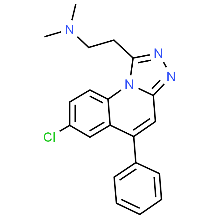 2-(7-Chloro-5-phenyl-[1,2,4]triazolo[4,3-a]quinolin-1-yl)-N,N-dimethylethan-1-amine