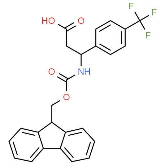 3-((((9H-Fluoren-9-yl)methoxy)carbonyl)amino)-3-(4-(trifluoromethyl)phenyl)propanoic acid