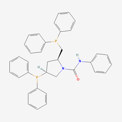 (2S,4S)-4-(Diphenylphosphanyl)-2-((diphenylphosphanyl)methyl)-N-phenylpyrrolidine-1-carboxamide