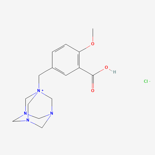 (3R,5R,7R)-1-(3-carboxy-4-methoxybenzyl)-1,3,5,7-tetraazaadamantan-1-ium chloride - Achmem