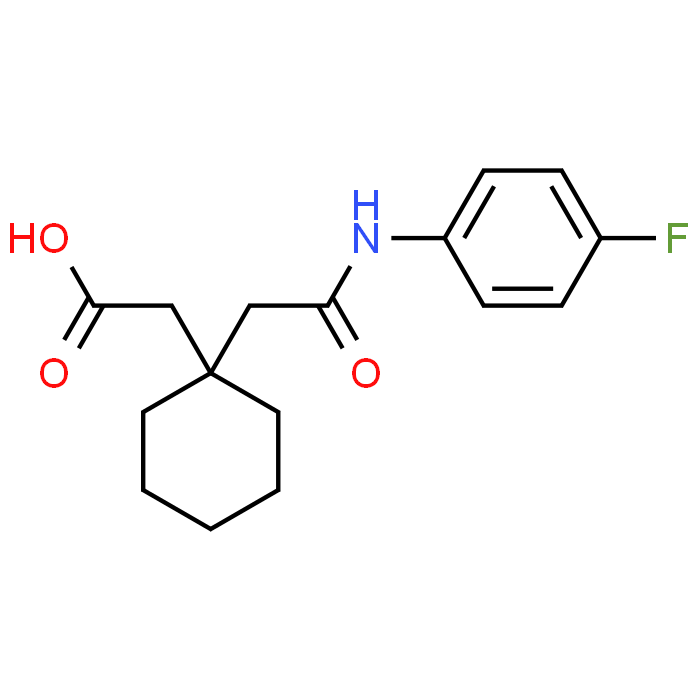 2-(1-(2-((4-Fluorophenyl)amino)-2-oxoethyl)cyclohexyl)acetic acid