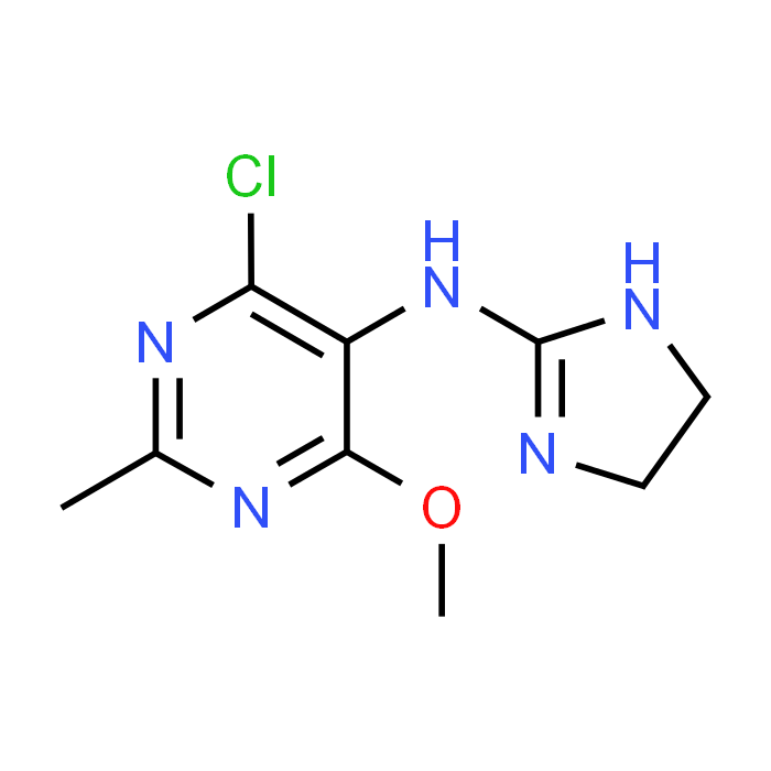 4-Chloro-N-(4,5-dihydro-1H-imidazol-2-yl)-6-methoxy-2-methylpyrimidin-5-amine