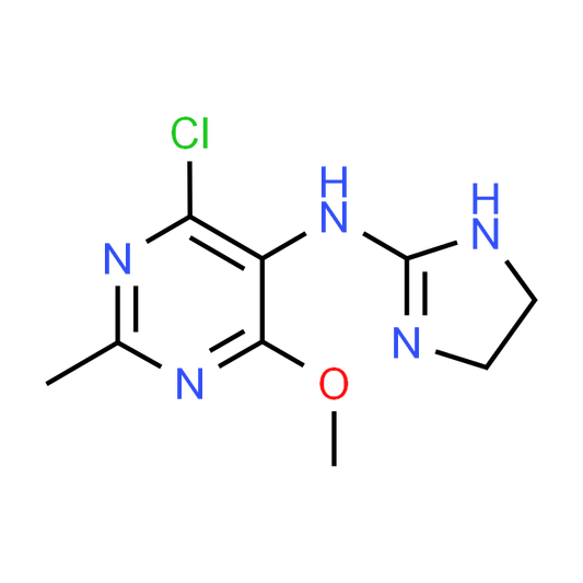 4-Chloro-N-(4,5-dihydro-1H-imidazol-2-yl)-6-methoxy-2-methylpyrimidin-5-amine