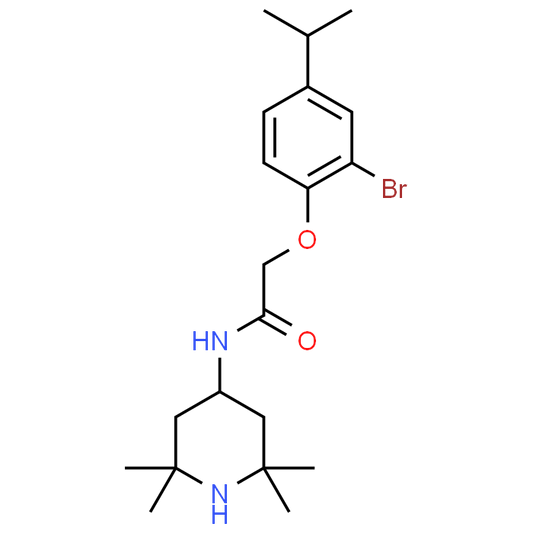 2-(2-Bromo-4-isopropylphenoxy)-N-(2,2,6,6-tetramethylpiperidin-4-yl)acetamide