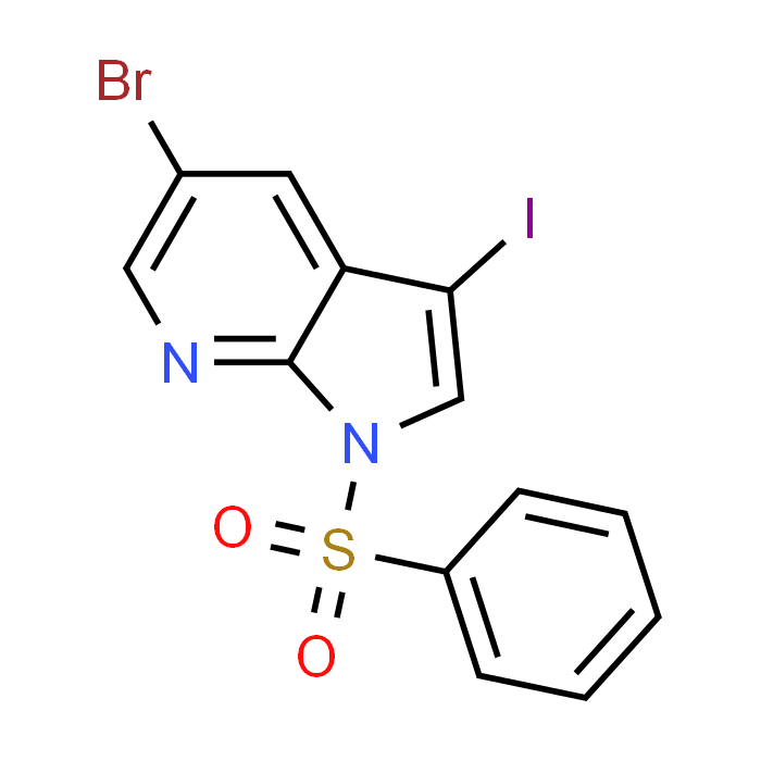 5-Bromo-3-iodo-1-(phenylsulfonyl)-1H-pyrrolo[2,3-b]pyridine