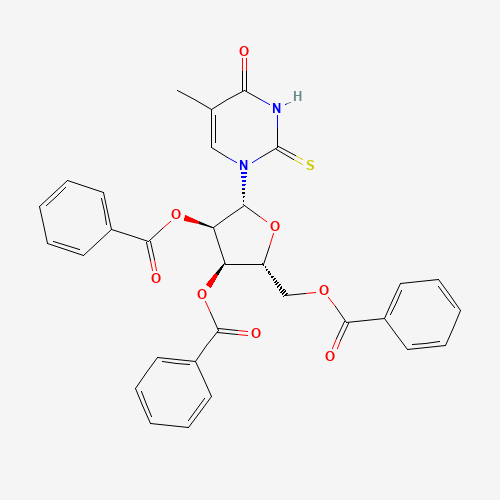 (2R,3R,4R,5R)-2-((Benzoyloxy)methyl)-5-(5-methyl-4-oxo-2-thioxo-3,4-dihydropyrimidin-1(2H)-yl)tetrahydrofuran-3,4-diyl dibenzoate