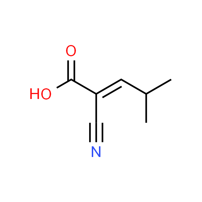 2-Cyano-4-methylpent-2-enoic acid