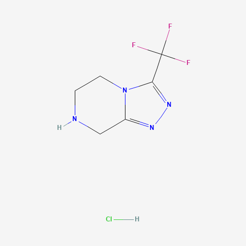 3-Trifluoromethyl-5,6,7,8-tetrahydro-[1,2,4]triazolo[4,3-a]pyrazine HCl