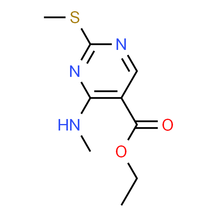 Ethyl 4-(methylamino)-2-(methylsulfanyl)-5-pyrimidinecarboxylate - Achmem