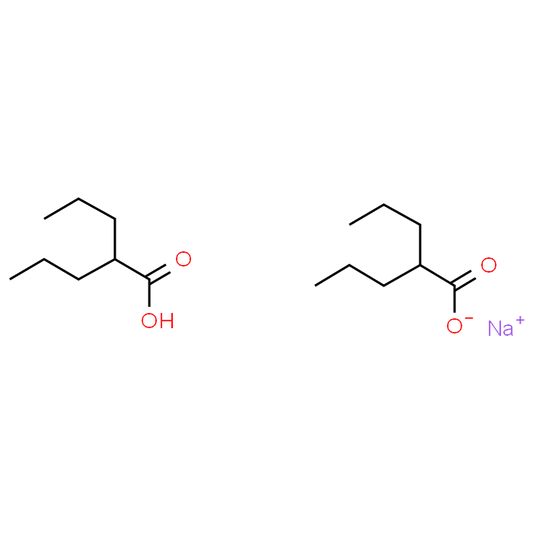 Sodium hydrogen bis(2-propylpentanoate)