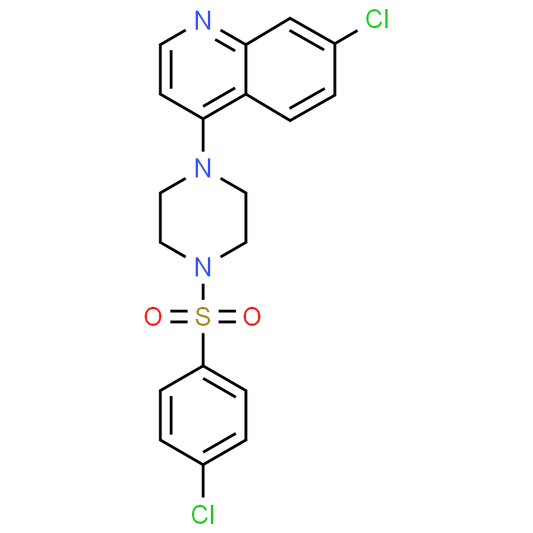 7-Chloro-4-(4-((4-chlorophenyl)sulfonyl)piperazin-1-yl)quinoline