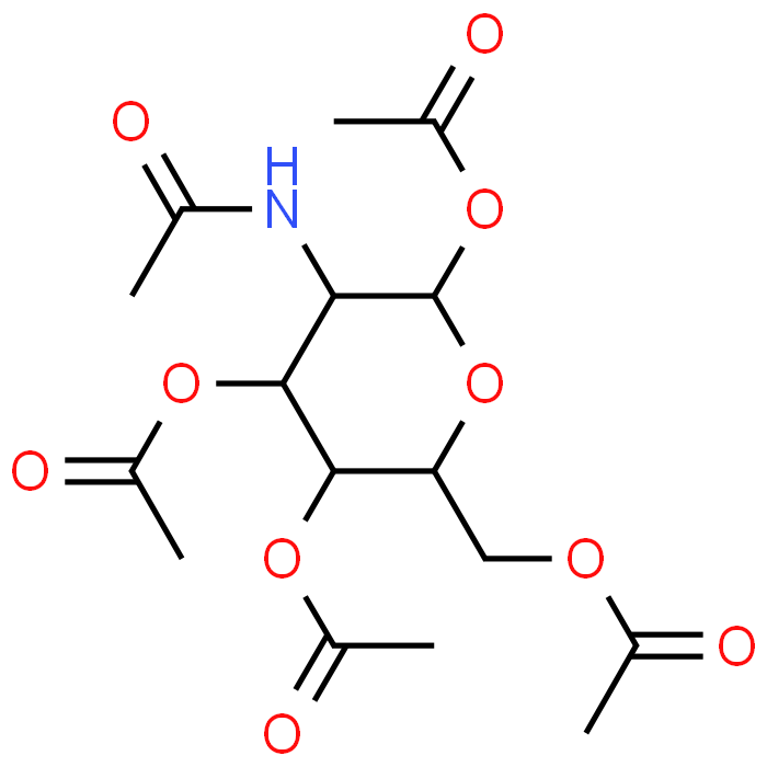 (2S,3R,4R,5S,6R)-3-acetamido-6-(acetoxymethyl)tetrahydro-2H-pyran-2,4,5-triyl triacetate