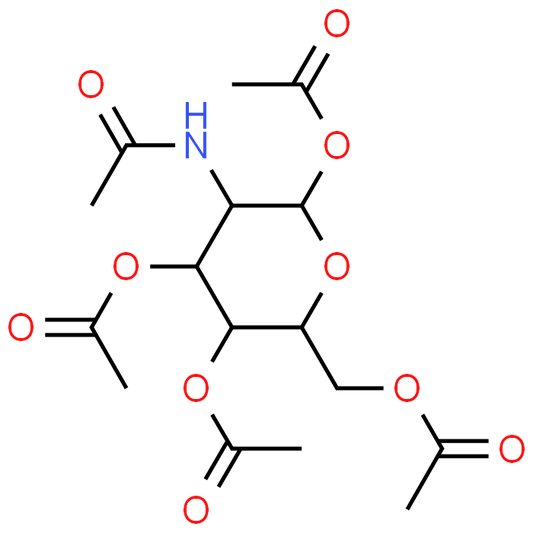 (2S,3R,4R,5S,6R)-3-acetamido-6-(acetoxymethyl)tetrahydro-2H-pyran-2,4,5-triyl triacetate
