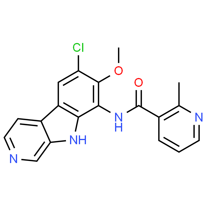 N-(6-Chloro-7-methoxy-9H-pyrido[3,4-b]indol-8-yl)-2-methylnicotinamide