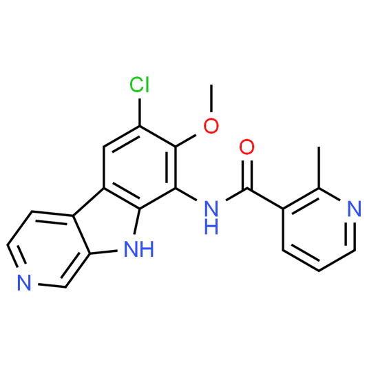 N-(6-Chloro-7-methoxy-9H-pyrido[3,4-b]indol-8-yl)-2-methylnicotinamide