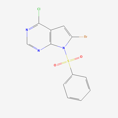 6-Bromo-4-chloro-7-(phenylsulfonyl)-7H-pyrrolo[2,3-d]pyrimidine