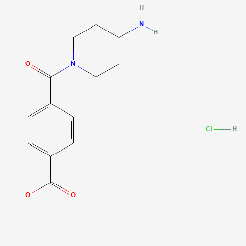 Methyl 4-(4-aminopiperidine-1-carbonyl)benzoate hydrochloride