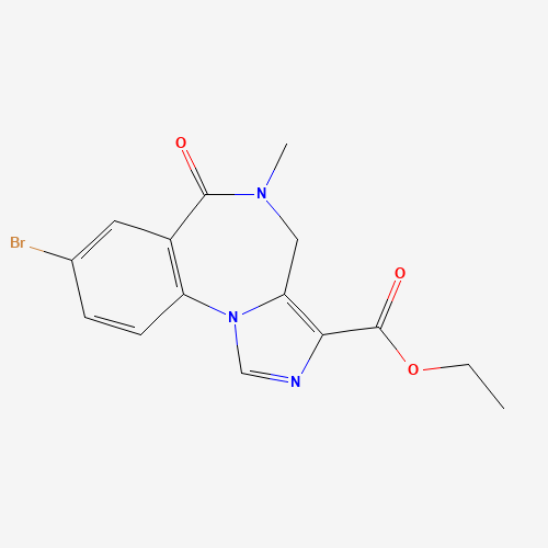 Ethyl 8-bromo-5-methyl-6-oxo-5,6-dihydro-4H-benzo[f]imidazo[1,5-a][1,4]diazepine-3-carboxylate