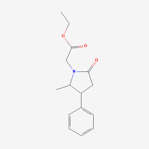 Ethyl 2-(2-methyl-5-oxo-3-phenylpyrrolidin-1-yl)acetate