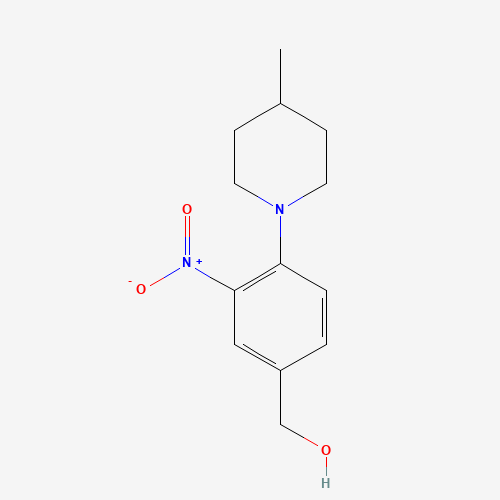 (4-(4-Methylpiperidin-1-yl)-3-nitrophenyl)methanol
