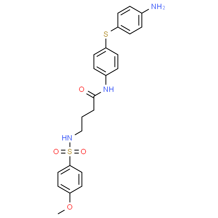 N-(4-((4-Aminophenyl)thio)phenyl)-4-(4-methoxyphenylsulfonamido)butanamide