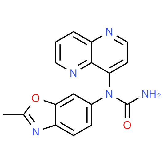 1-(2-Methylbenzo[d]oxazol-6-yl)-3-(1,5-naphthyridin-4-yl)urea