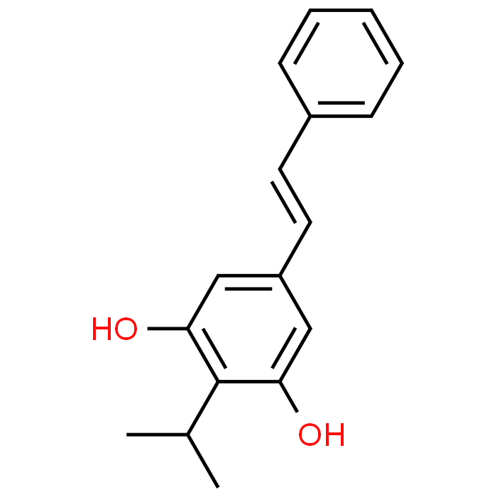 (E)-2-Isopropyl-5-styrylbenzene-1,3-diol