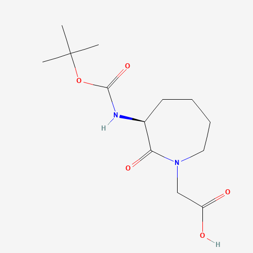 Boc-(3S)-3-amino-1-carboxymethylcaprolactame