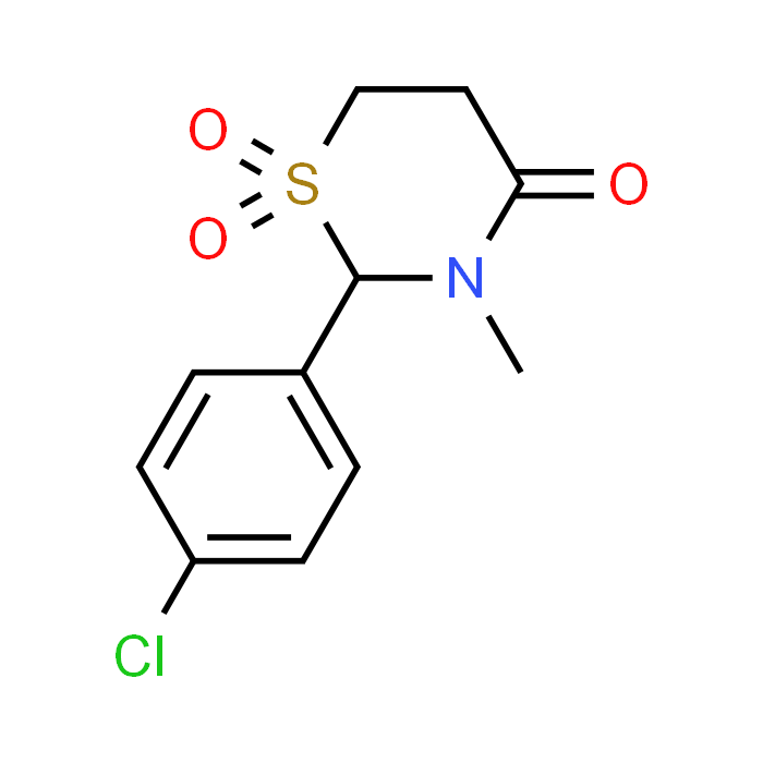 2-(4-Chlorophenyl)-3-methyl-1,3-thiazinan-4-one 1,1-dioxide