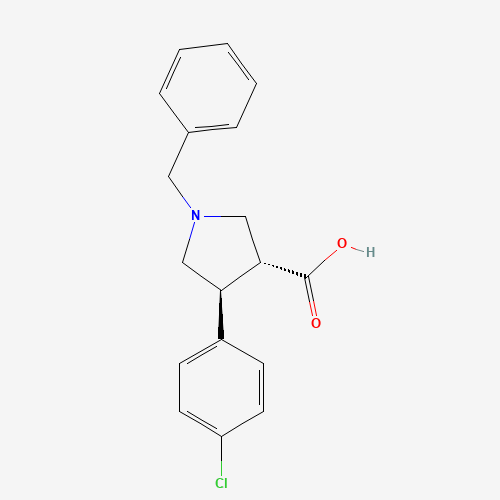 trans-1-Benzyl-4-(4-chlorophenyl)pyrrolidine-3-carboxylic acid