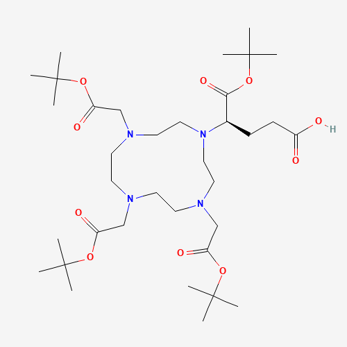 (R)-5-(tert-Butoxy)-5-oxo-4-(4,7,10-tris(2-(tert-butoxy)-2-oxoethyl)-1,4,7,10-tetraazacyclododecan-1-yl)pentanoic acid