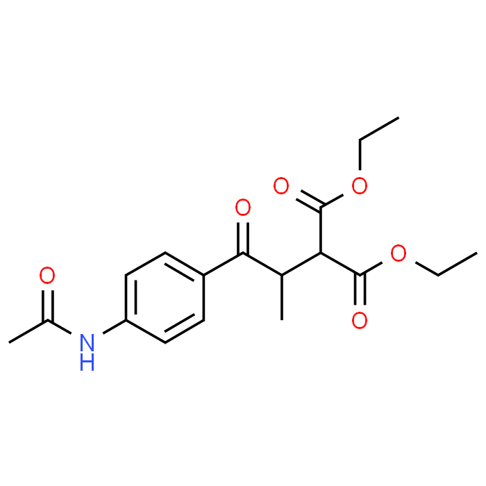 Diethyl 2-(1-(4-acetamidophenyl)-1-oxopropan-2-yl)malonate