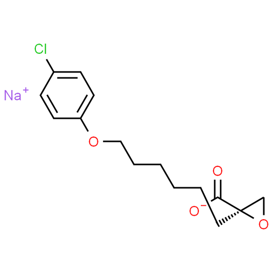 Sodium (R)-2-(6-(4-chlorophenoxy)hexyl)oxirane-2-carboxylate