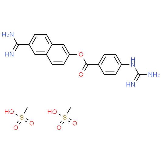 6-Carbamimidoylnaphthalen-2-yl 4-guanidinobenzoate dimethanesulfonate