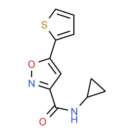 N-Cyclopropyl-5-(thiophen-2-yl)isoxazole-3-carboxamide