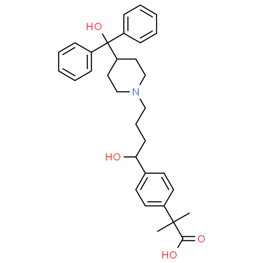 2-(4-(1-Hydroxy-4-(4-(hydroxydiphenylmethyl)piperidin-1-yl)butyl)phenyl)-2-methylpropanoic acid