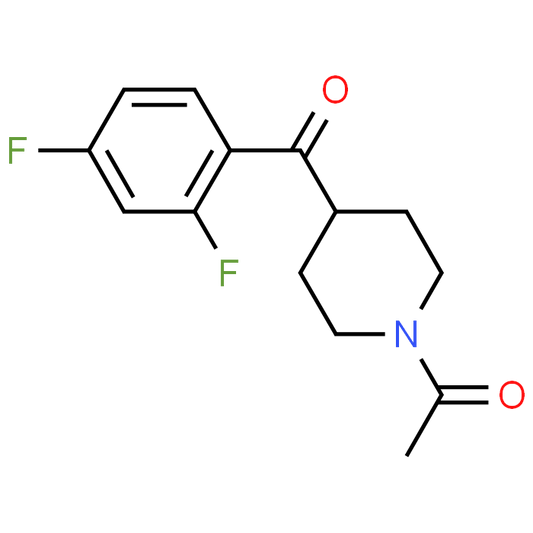 1-(4-(2,4-Difluorobenzoyl)piperidin-1-yl)ethanone