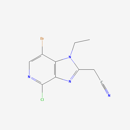2-(7-Bromo-4-chloro-1-ethyl-1H-imidazo[4,5-c]pyridin-2-yl)acetonitrile