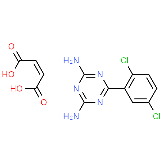 6-(2,5-Dichlorophenyl)-1,3,5-triazine-2,4-diamine maleate