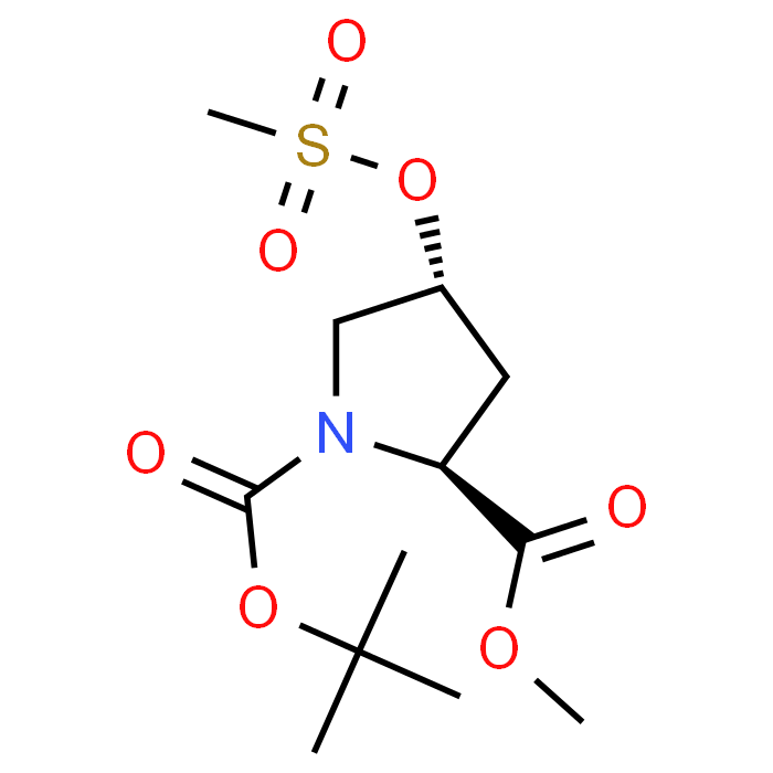 (2S,4R)-1-tert-Butyl 2-methyl 4-((methylsulfonyl)oxy)pyrrolidine-1,2-dicarboxylate