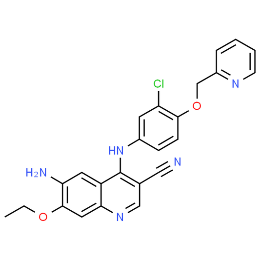 6-Amino-4-((3-chloro-4-(pyridin-2-ylmethoxy)phenyl)amino)-7-ethoxyquinoline-3-carbonitrile