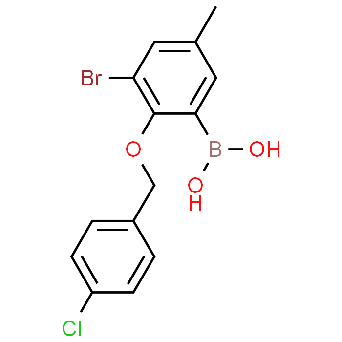 (3-Bromo-2-((4-chlorobenzyl)oxy)-5-methylphenyl)boronic acid