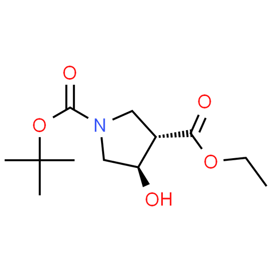 trans-1-tert-Butyl 3-ethyl 4-hydroxypyrrolidine-1,3-dicarboxylate