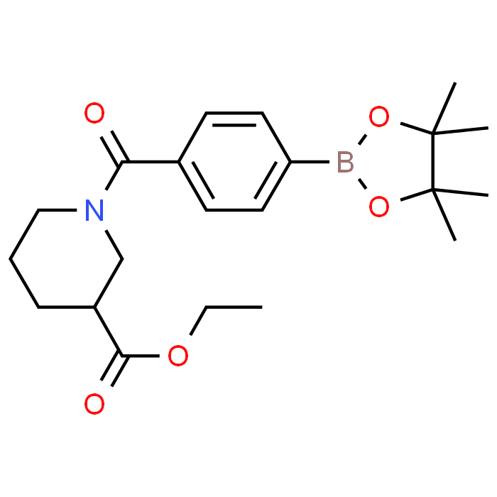 Ethyl 1-(4-(4,4,5,5-tetramethyl-1,3,2-dioxaborolan-2-yl)benzoyl)piperidine-3-carboxylate