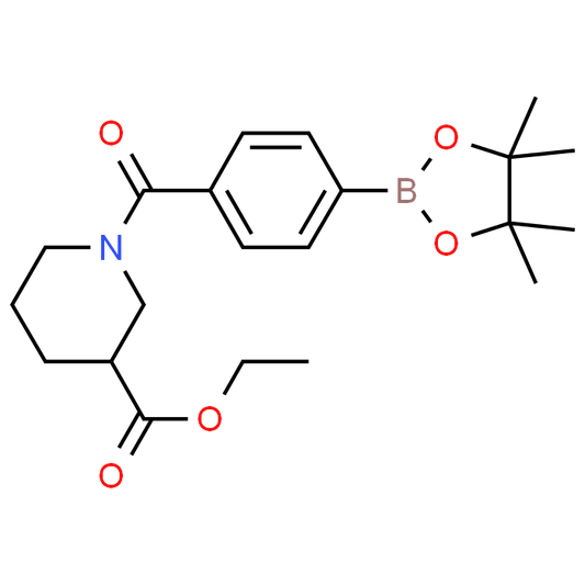 Ethyl 1-(4-(4,4,5,5-tetramethyl-1,3,2-dioxaborolan-2-yl)benzoyl)piperidine-3-carboxylate