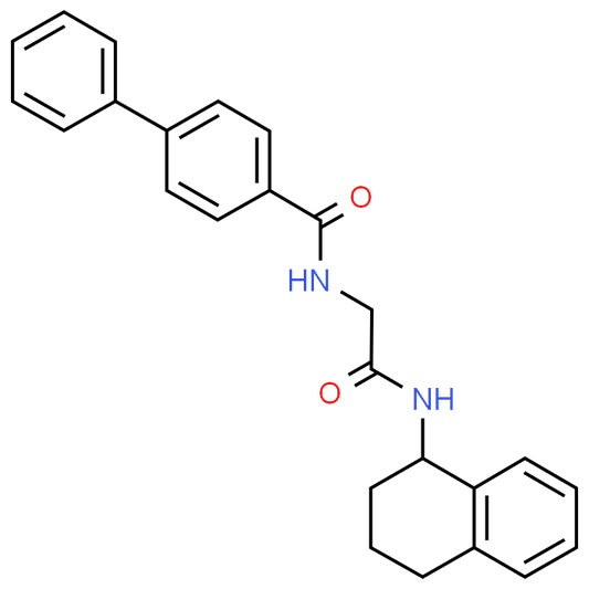 N-(2-Oxo-2-((1,2,3,4-tetrahydronaphthalen-1-yl)amino)ethyl)-[1,1'-biphenyl]-4-carboxamide
