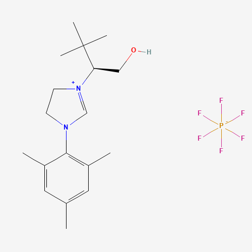 (S)-1-(1-Hydroxy-3,3-dimethylbutan-2-yl)-3-mesityl-4,5-dihydro-1H-imidazol-3-ium hexafluorophosphate(V)