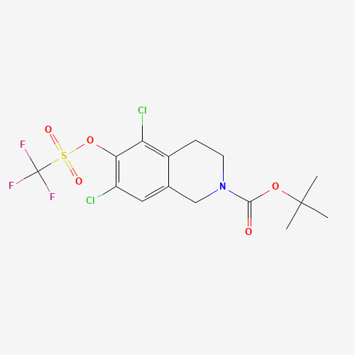tert-Butyl 5,7-dichloro-6-(((trifluoromethyl)sulfonyl)oxy)-3,4-dihydroisoquinoline-2(1H)-carboxylate