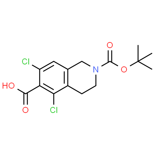 2-(tert-Butoxycarbonyl)-5,7-dichloro-1,2,3,4-tetrahydroisoquinoline-6-carboxylic acid